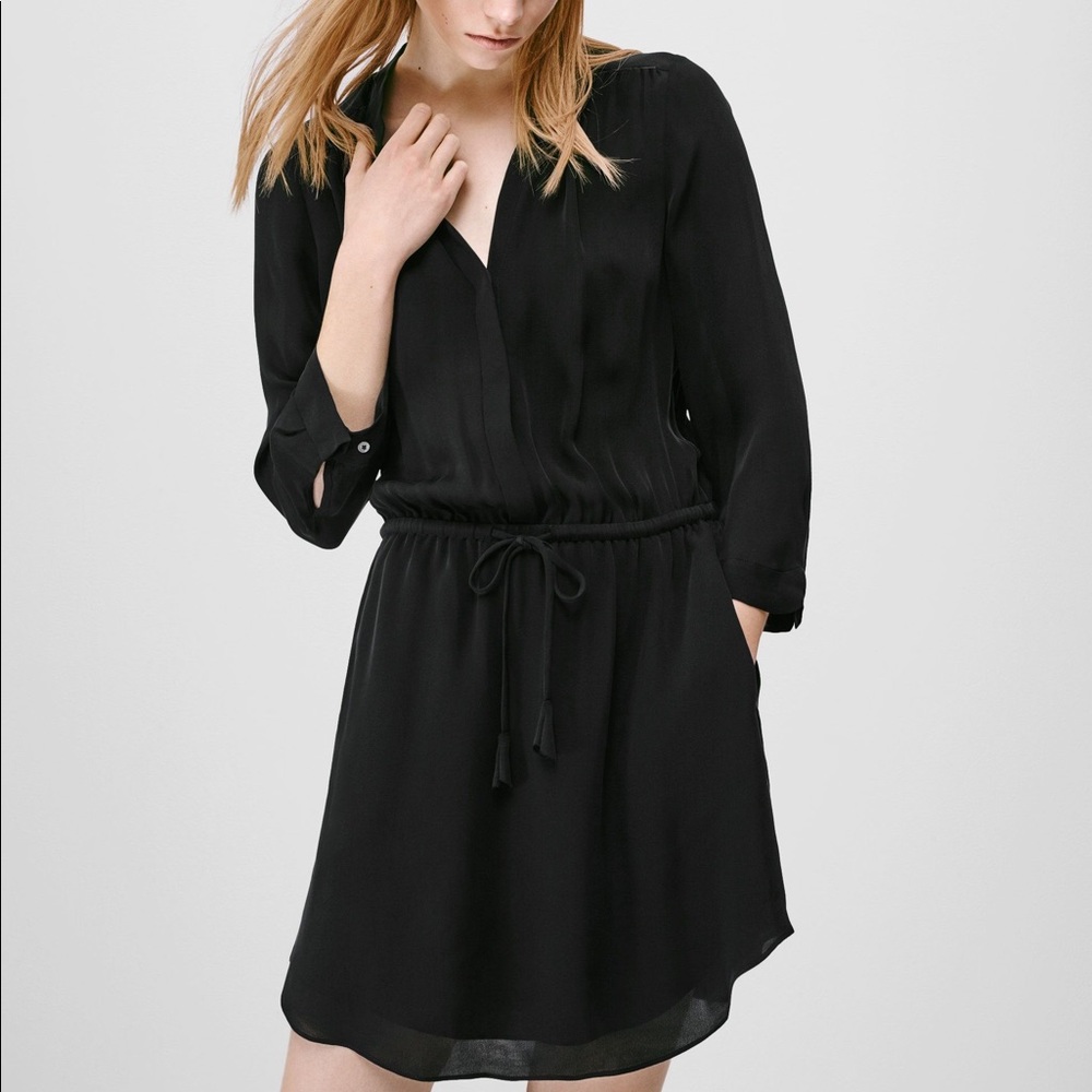 Babaton Bennett 100% Silk Dress From Aritzia XS